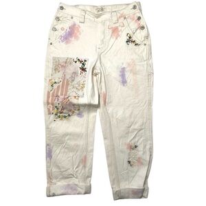 WE THE FREE Free People Love Alive Vintage Floral Jeans